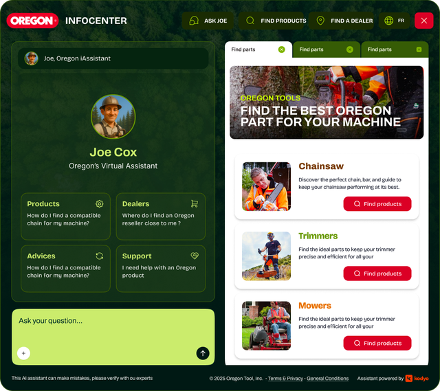 Kodyo System demo — KTools conversational interface